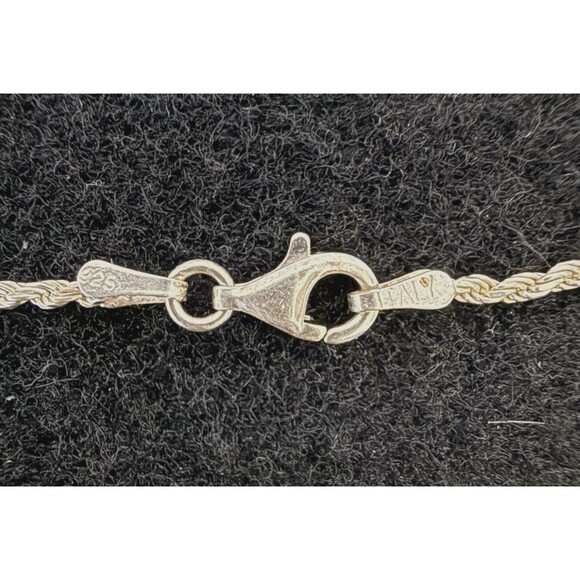 925 Sterling Silver 20" Cable Chain Silver Bells and Bow Pendant Necklace - Picture 4 of 7